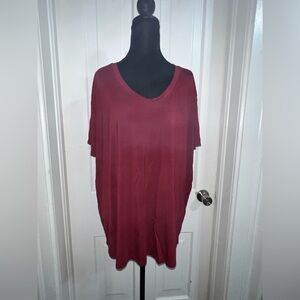 Time and Tru Burgundy Top Womens XXXL (22)